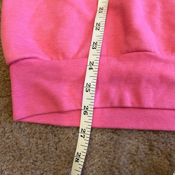 Aviator Nation Hot Pink Neon 5 Stripe Smiley Set Crewneck Sweatshirt Sweatpants - Picture 6 of 14